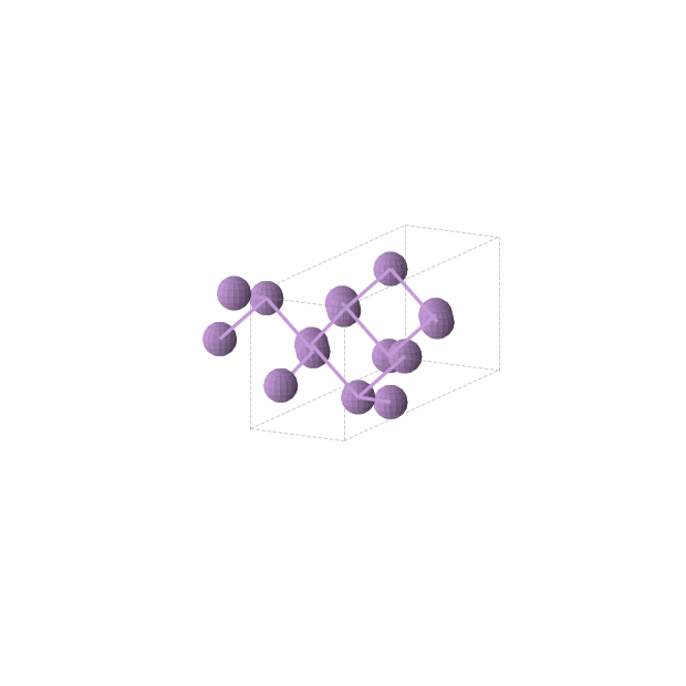 Crystal structure of As (orthorhombic, Cmce (No. 64))