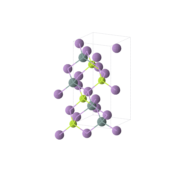 Crystal structure of As2Be1Ge1 (tetragonal, I-42d (No. 122))