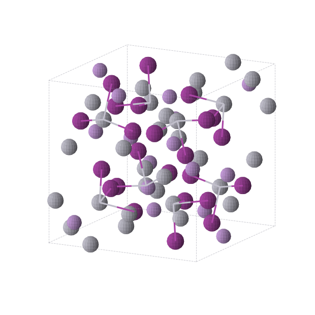 Crystal structure of As16Hg32I24 (cubic, Pa-3 (No. 205))