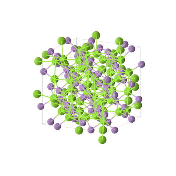 Crystal structure of Mg3As2 (cubic, Ia-3 (No. 206))