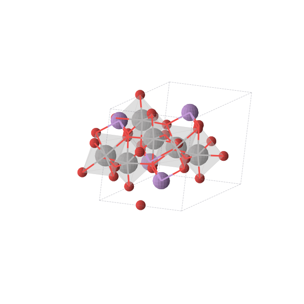 Crystal structure of V3As2O9 (monoclinic, Cm (No. 8))