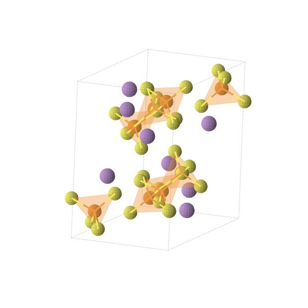 Crystal structure of As8P8S28 (monoclinic, P21/c (No. 14))