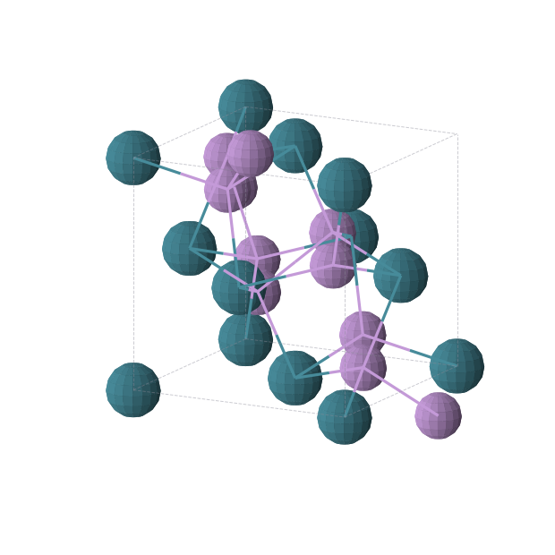 Crystal structure of As2Pd (cubic, Pa-3 (No. 205))