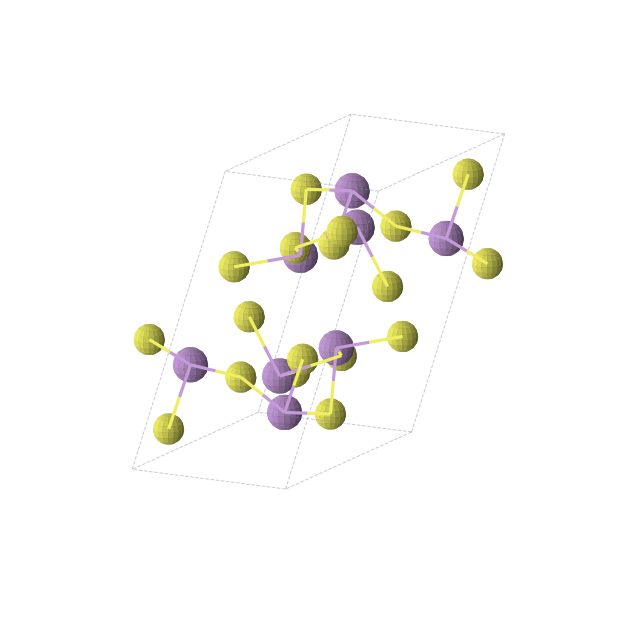 Crystal structure of As2S3 (triclinic, P-1 (No. 2))