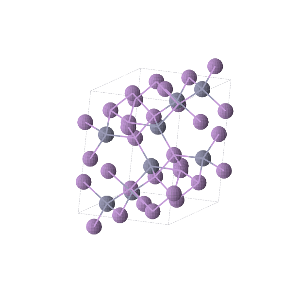 Crystal structure of As2Zn (monoclinic, P21/c (No. 14))
