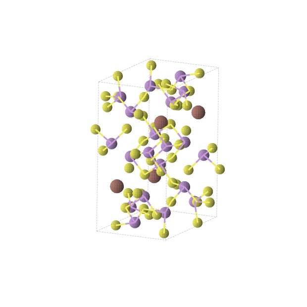 Crystal structure of As20S32Tl4 (monoclinic, P21/c (No. 14))