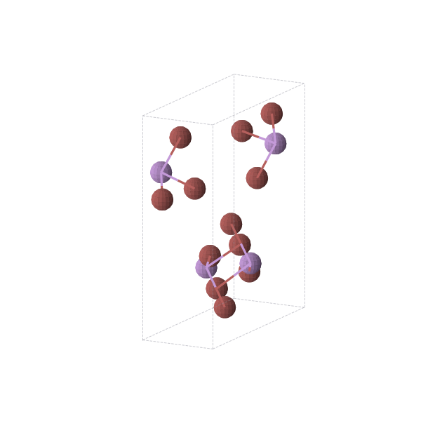 Crystal structure of AsBr3 (orthorhombic, P212121 (No. 19))