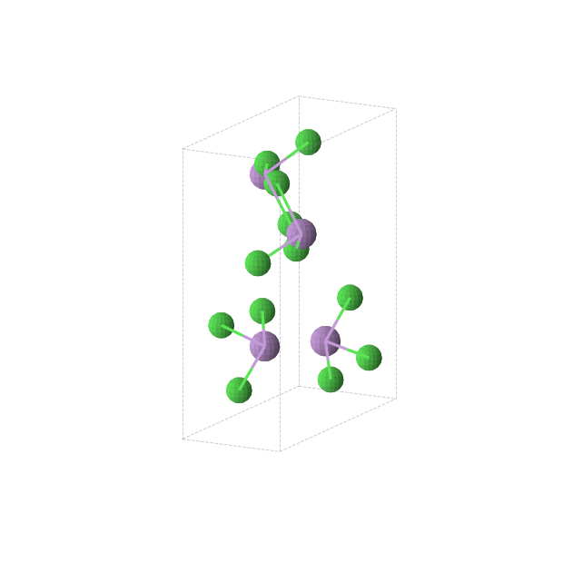Crystal structure of AsCl3 (orthorhombic, P212121 (No. 19))