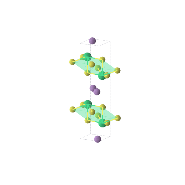 Crystal structure of ErAsS (orthorhombic, Pnma (No. 62))