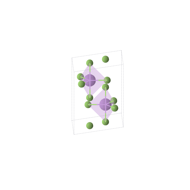 Crystal structure of AsF5 (hexagonal, P63/mmc (No. 194))