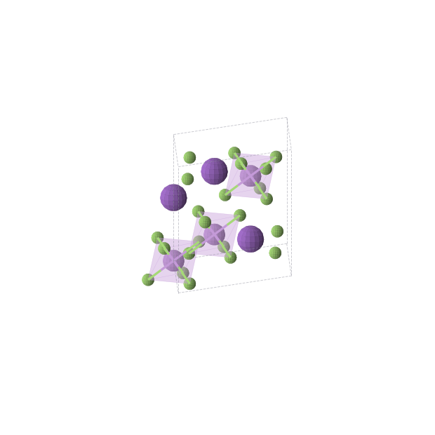 Crystal structure of KAsF6 (trigonal, R-3 (No. 148))