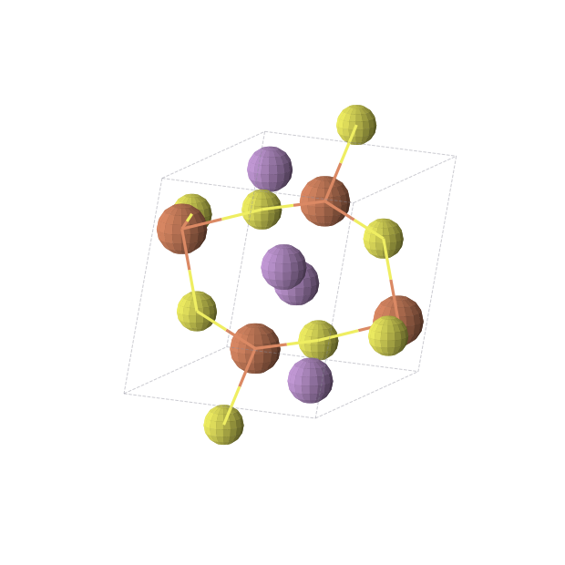 Crystal structure of FeAsS (monoclinic, P21/c (No. 14))