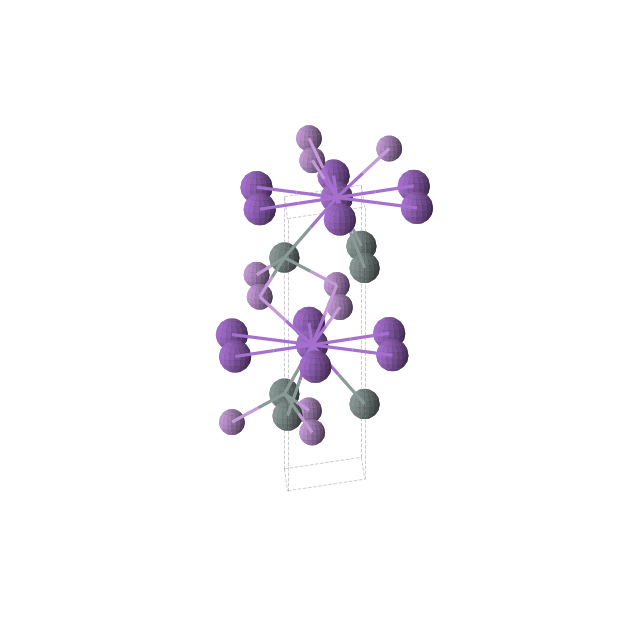 Crystal structure of AsKSn (orthorhombic, Pnma (No. 62))