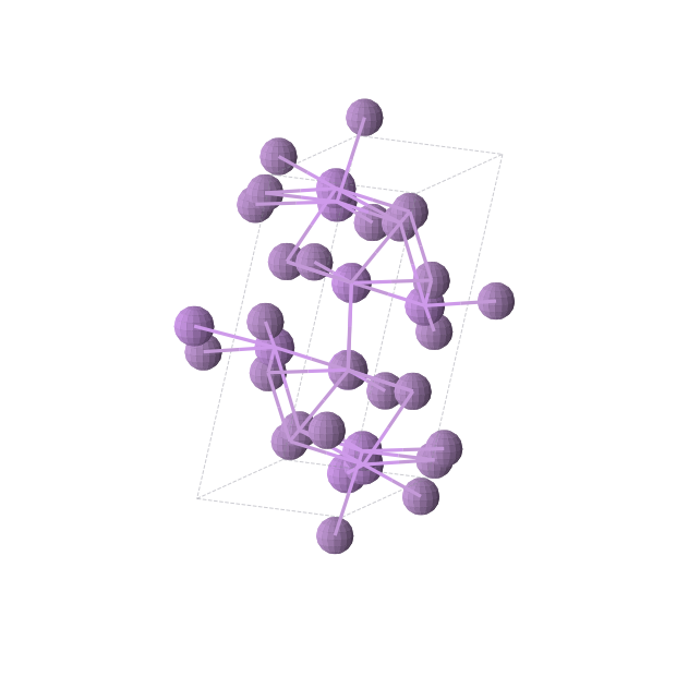 Crystal structure of LiAs (monoclinic, P21/c (No. 14))