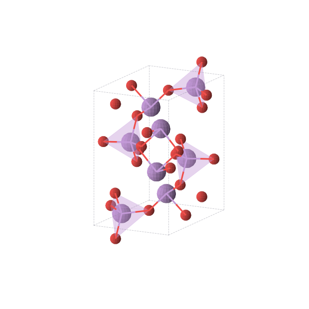 Crystal structure of AsO2 (orthorhombic, Pnma (No. 62))