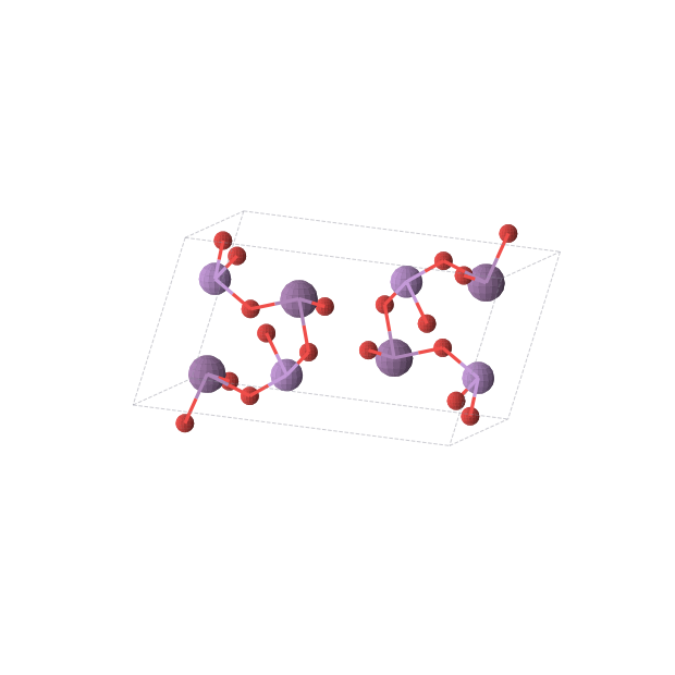 Crystal structure of AsO3Sb (monoclinic, P21/c (No. 14))