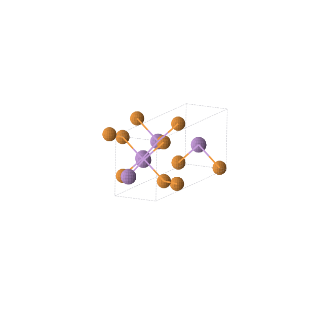 Crystal structure of AsP (monoclinic, C2/m (No. 12))