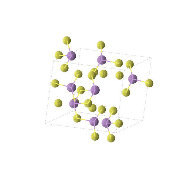 Crystal structure of AsS2 (monoclinic, P21 (No. 4))