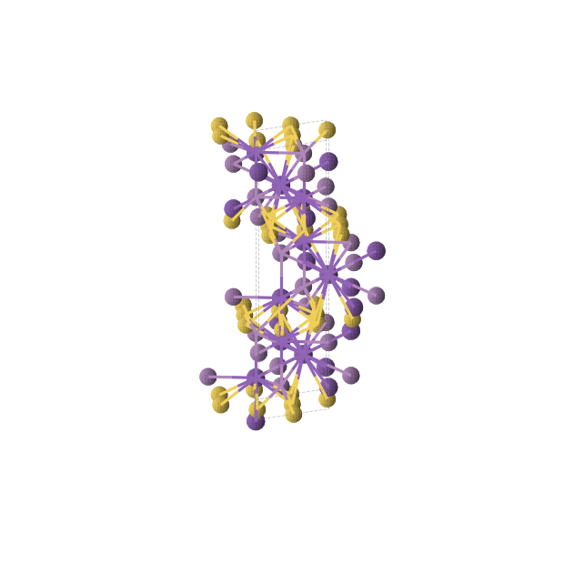 Crystal structure of Au3Rb3Sb2 (trigonal, R-3m (No. 166))