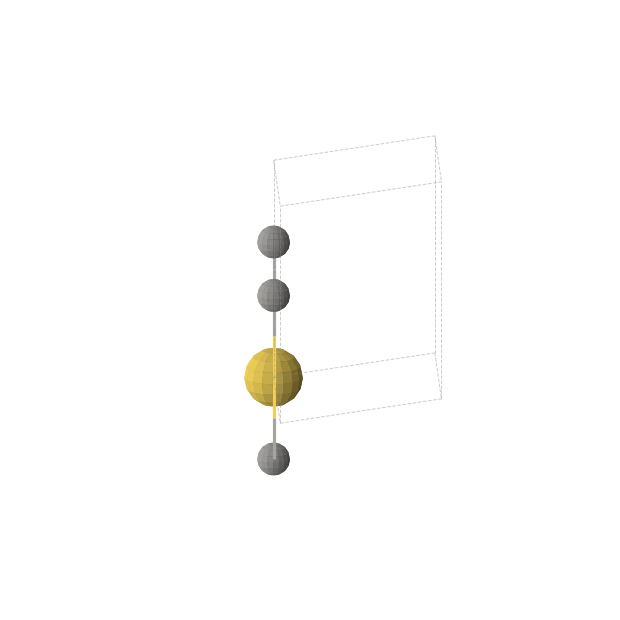 Crystal structure of AuC2 (hexagonal, P6/mmm (No. 191))