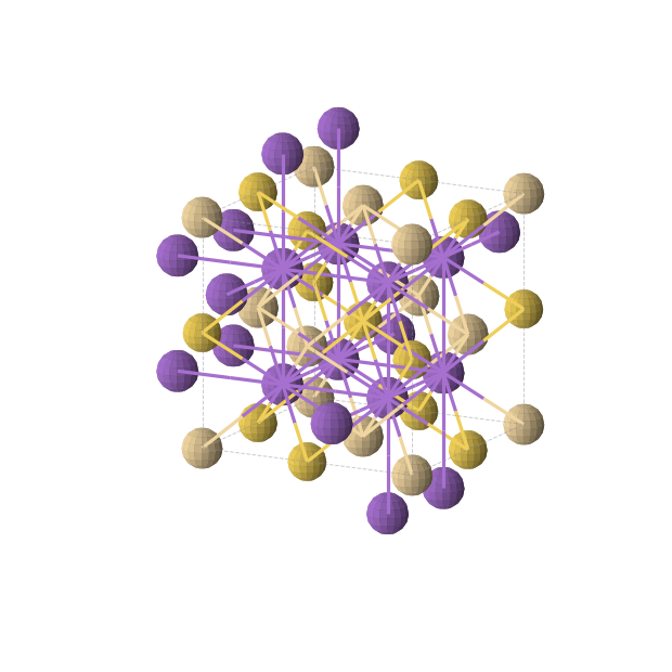 Crystal structure of Au1Cd1K2 (cubic, Fm-3m (No. 225))
