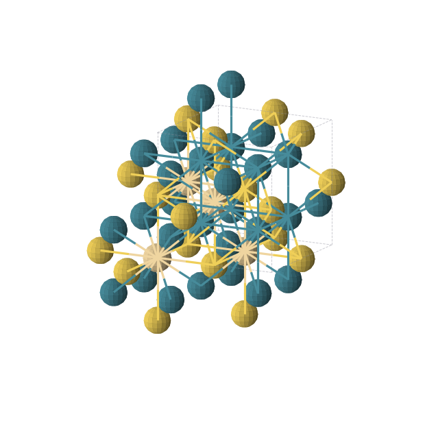 Crystal structure of Au1Cd1Pd2 (cubic, Fm-3m (No. 225))