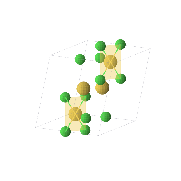 Crystal structure of AuCl2 (triclinic, P-1 (No. 2))
