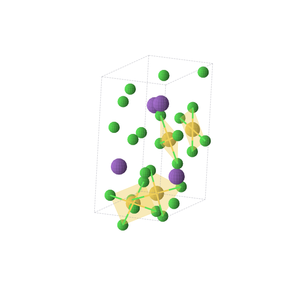 Crystal structure of Au4Cl16K4 (monoclinic, Pc (No. 7))