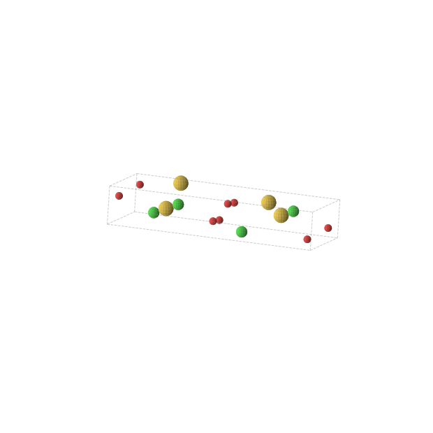 Crystal structure of AuClO2 (monoclinic, C2/c (No. 15))