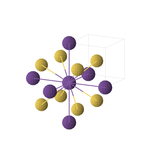 Crystal structure of CsAu (cubic, Pm-3m (No. 221))
