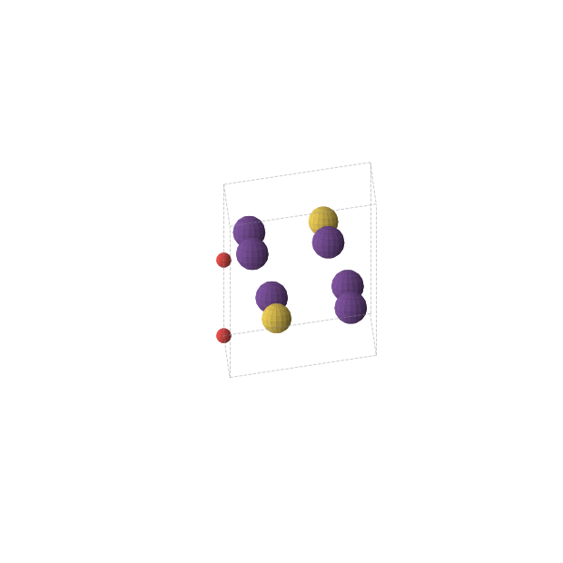 Crystal structure of Au2Cs6O2 (hexagonal, P63/mmc (No. 194))
