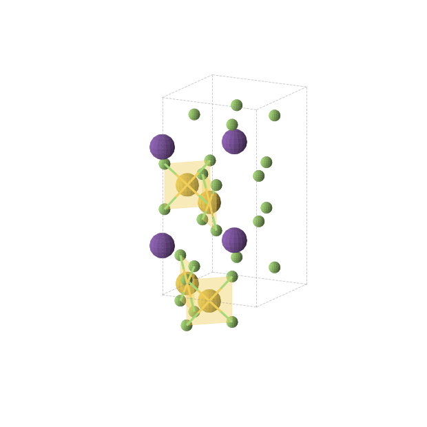 Crystal structure of Au2F8Rb2 (tetragonal, I4/mcm (No. 140))