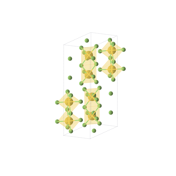 Crystal structure of AuF5 (orthorhombic, Pnma (No. 62))