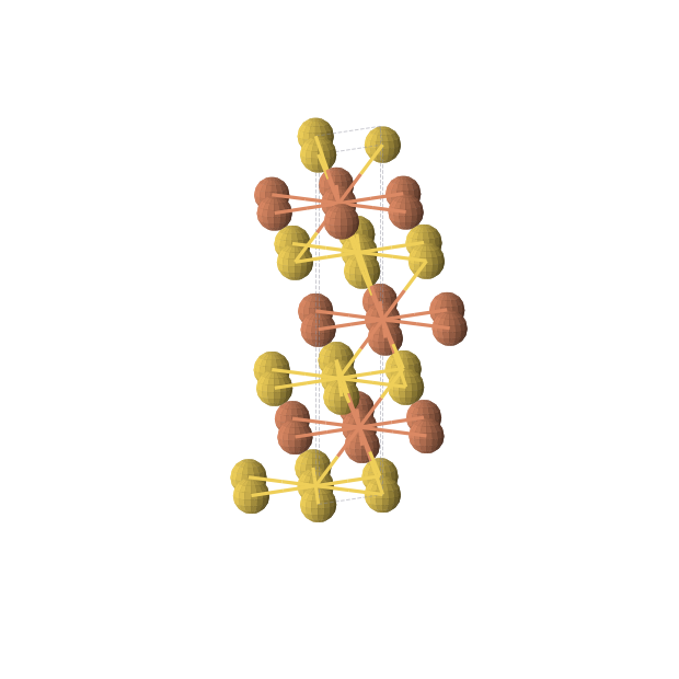 Crystal structure of Au2Fe2 (trigonal, R-3m (No. 166))