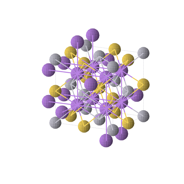 Crystal structure of Au1Hg1Na2 (cubic, Fm-3m (No. 225))