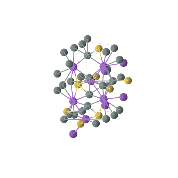 Crystal structure of Au2K6Sn8 (orthorhombic, Pmmn (No. 59))