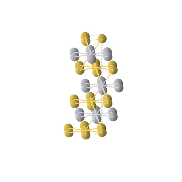 Crystal structure of Au2Pt2 (trigonal, R-3m (No. 166))