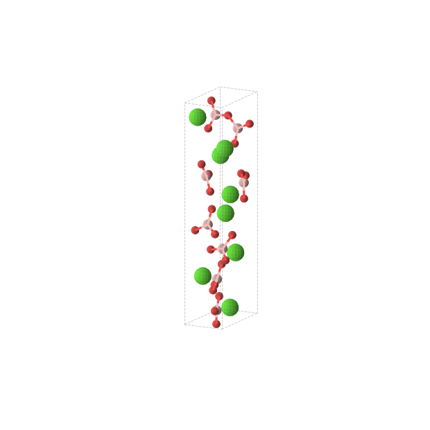 Crystal structure of B4Ca4O10 (orthorhombic, P212121 (No. 19))
