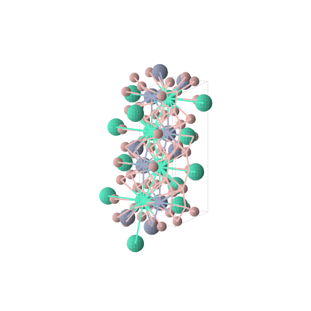 Crystal structure of B16Cr4Dy4 (orthorhombic, Pbam (No. 55))