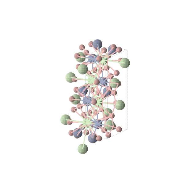 Crystal structure of B16Cr4Pr4 (orthorhombic, Pbam (No. 55))
