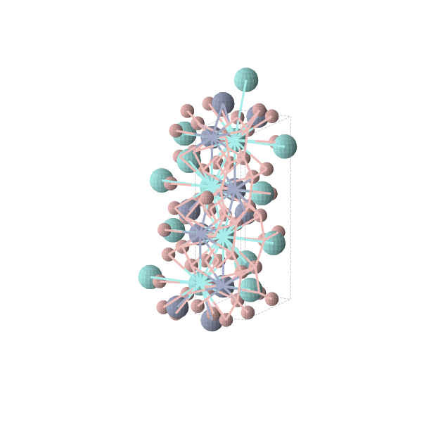 Crystal structure of B4Cr1Y1 (orthorhombic, Pbam (No. 55))
