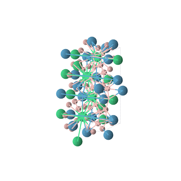 Crystal structure of B16Er4W4 (orthorhombic, Pbam (No. 55))