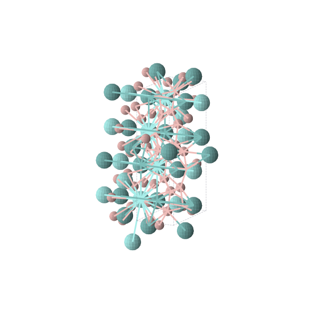 Crystal structure of B4Mo1Y1 (orthorhombic, Pbam (No. 55))