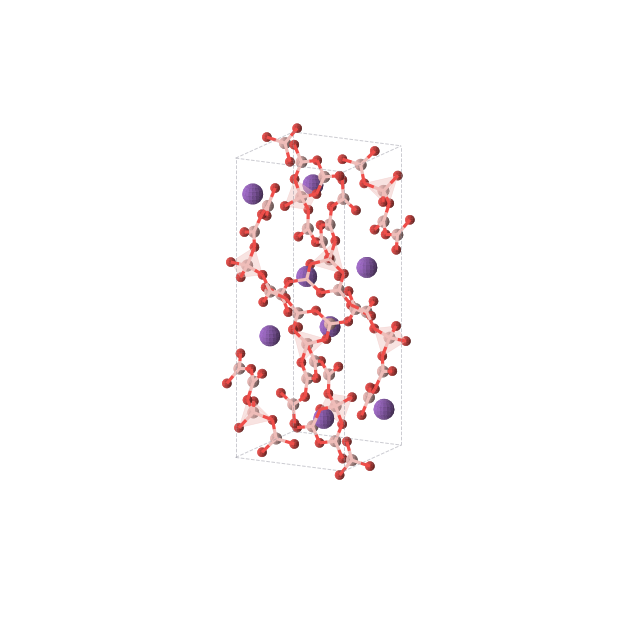 Crystal structure of B40K8O64 (orthorhombic, Pbca (No. 61))