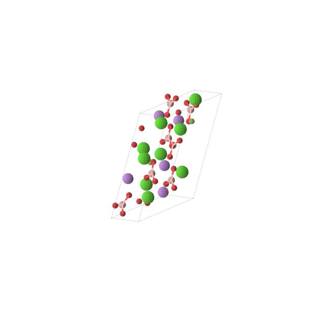 Crystal structure of B7Ca9F2Li5O21 (triclinic, P1 (No. 1))
