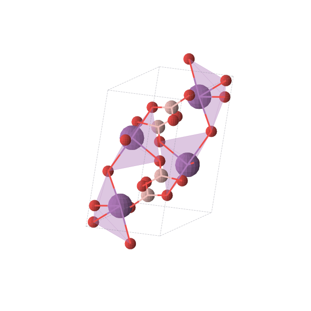 Crystal structure of BiBO3 (monoclinic, P21/c (No. 14))