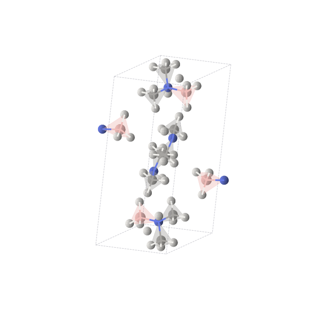 Crystal structure of B4C8H40N4 (monoclinic, P21/c (No. 14))