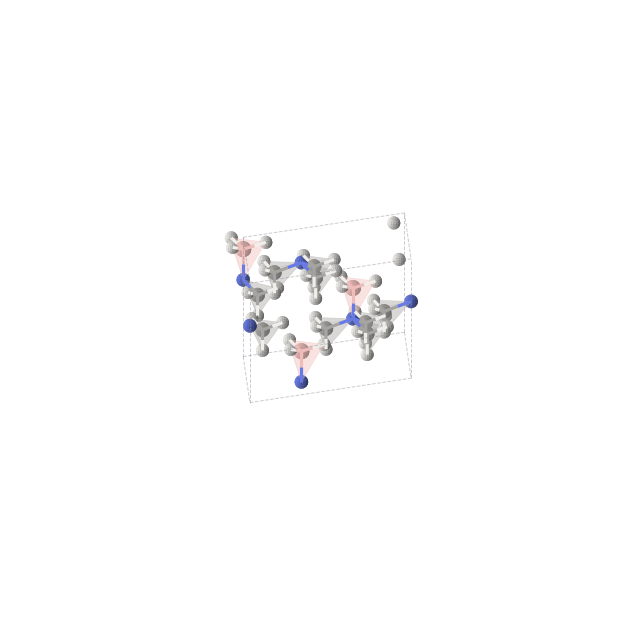 Crystal structure of B1C3H12N1 (trigonal, R3m (No. 160))