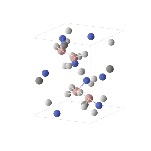 Crystal structure of B4C4H20N8 (orthorhombic, Pna21 (No. 33))