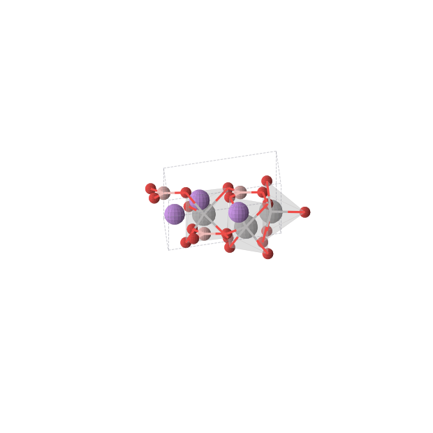 Crystal structure of LiVBO3 (hexagonal, P-6 (No. 174))